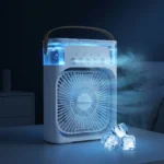 White Portable Table Fan USB Powered