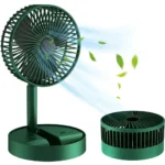 Portable Table Fan, Rechargeable USB Type-C, 3 Speed Battery