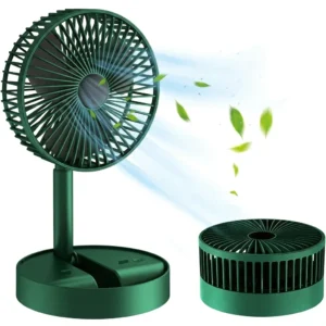 Portable Table Fan, Rechargeable USB Type-C, 3 Speed Battery
