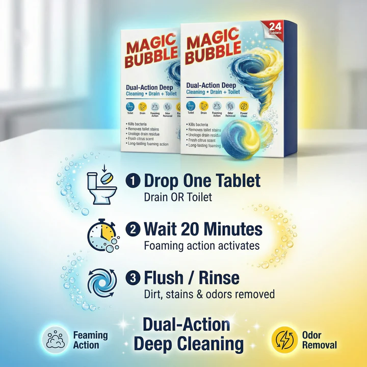 Magic Bubble Cleaning Tablets (BUY 1 GET 1 FREE) - Image 5