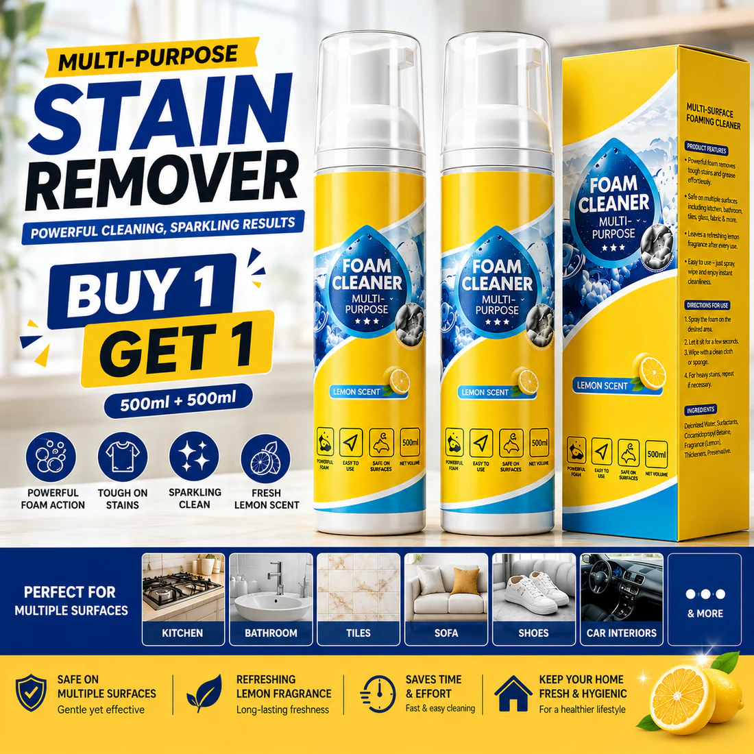 Advance All-Purpose Stain Cleaner (Buy 1 Get 1 Free)