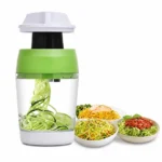 Hand-press vegetable and fruit chopper