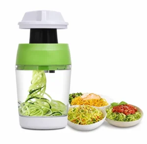 Hand-press vegetable and fruit chopper