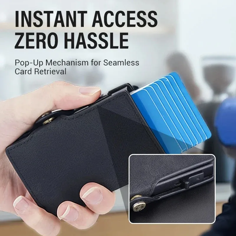 Pop-Up Card Holder – Anti-Degaussing Technology, RFID Blocking & Compact Design - Image 3