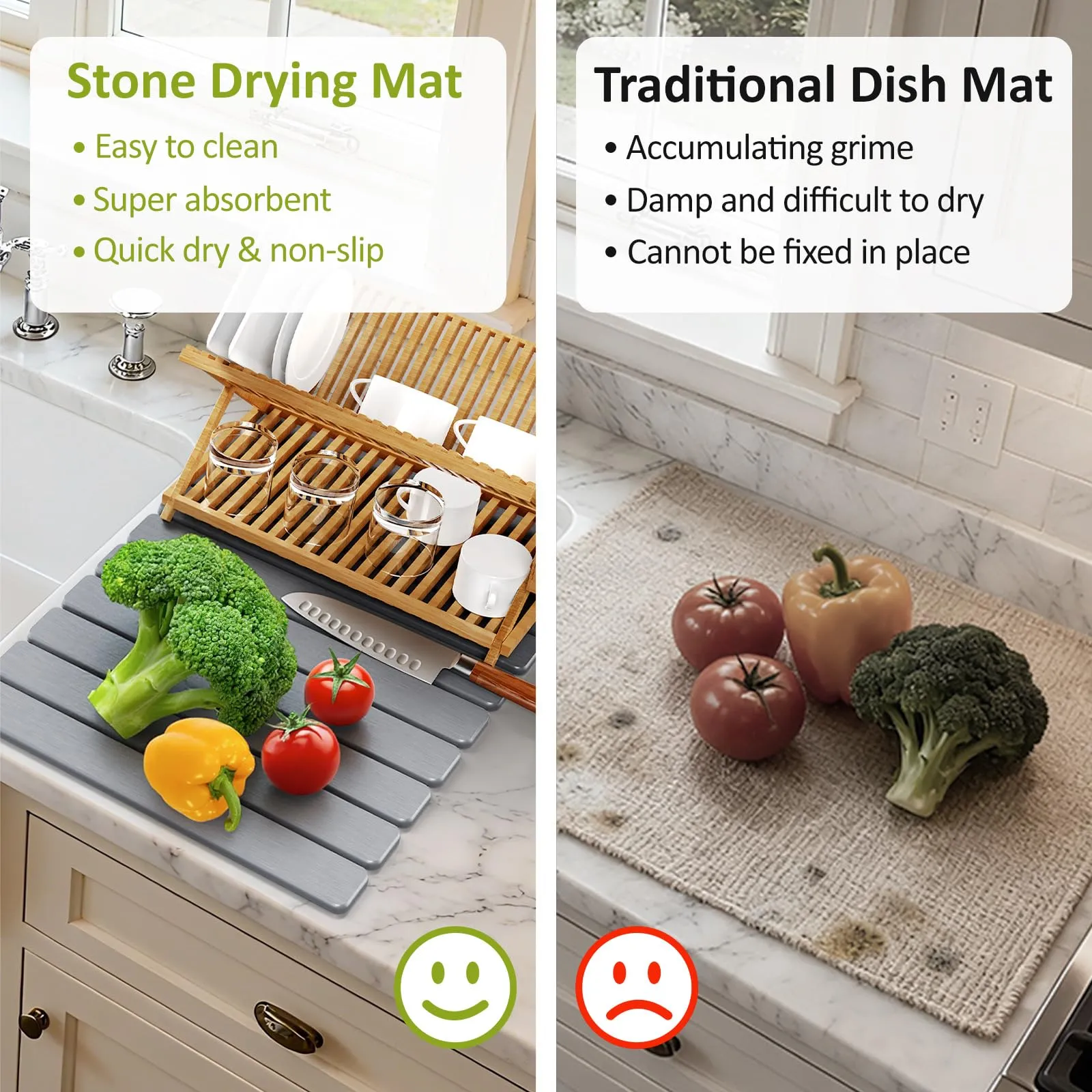 Silicone Dish Drying Mat for Kitchen - Image 6