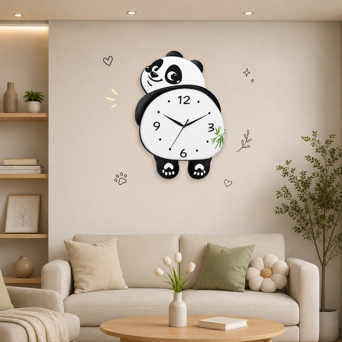 Wall Clock for Home Decor - Decorative Designer Clocks for Living Room, Bedroom, Kitchen, Office - Image 2
