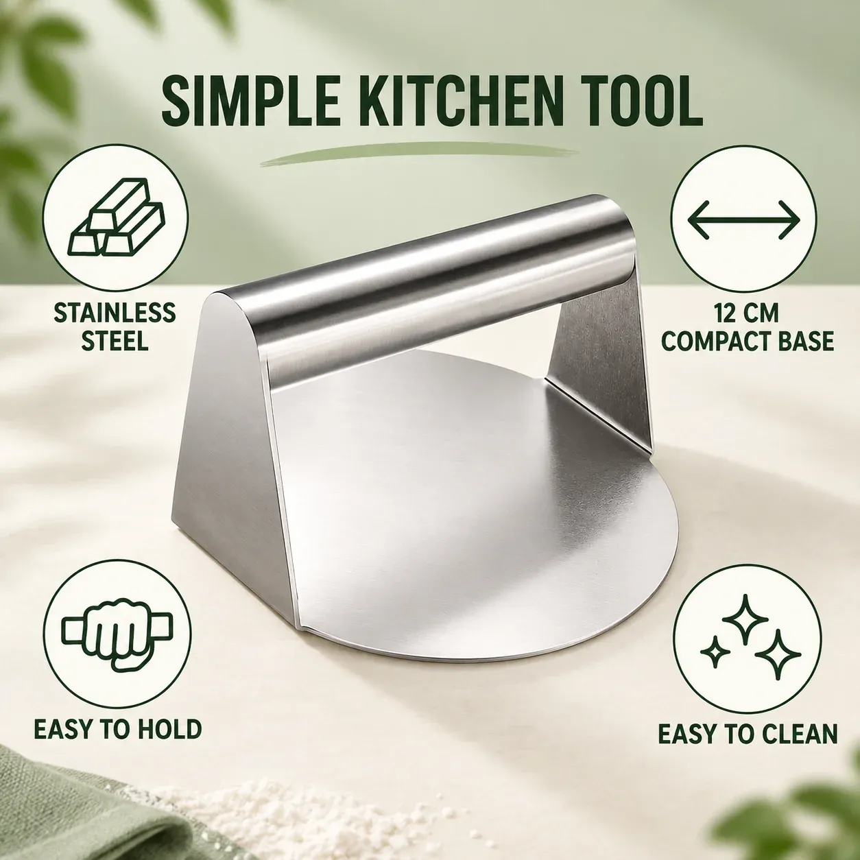 Stainless Steel Roti & Puri Dough Press (Buy 1 Get 1 Free) - Image 7